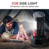 ultra bright LED Flashlight USB Rechargeable Camping Torch Multifunctional Hiking Fishing Portable Hand Lantern COB Side Light