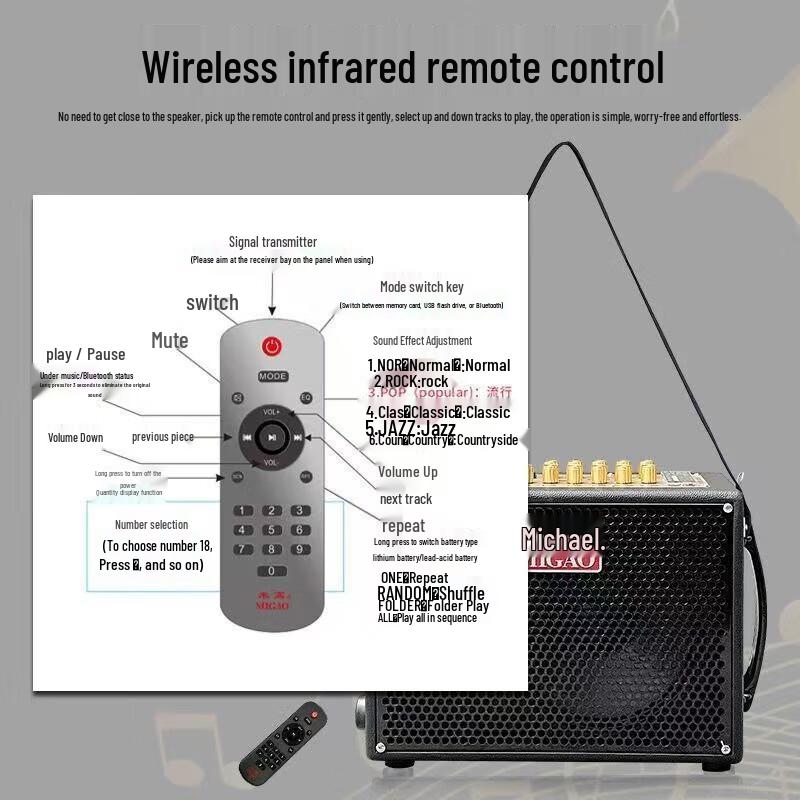 Migao MG832A Portable Musical Instrument Speaker