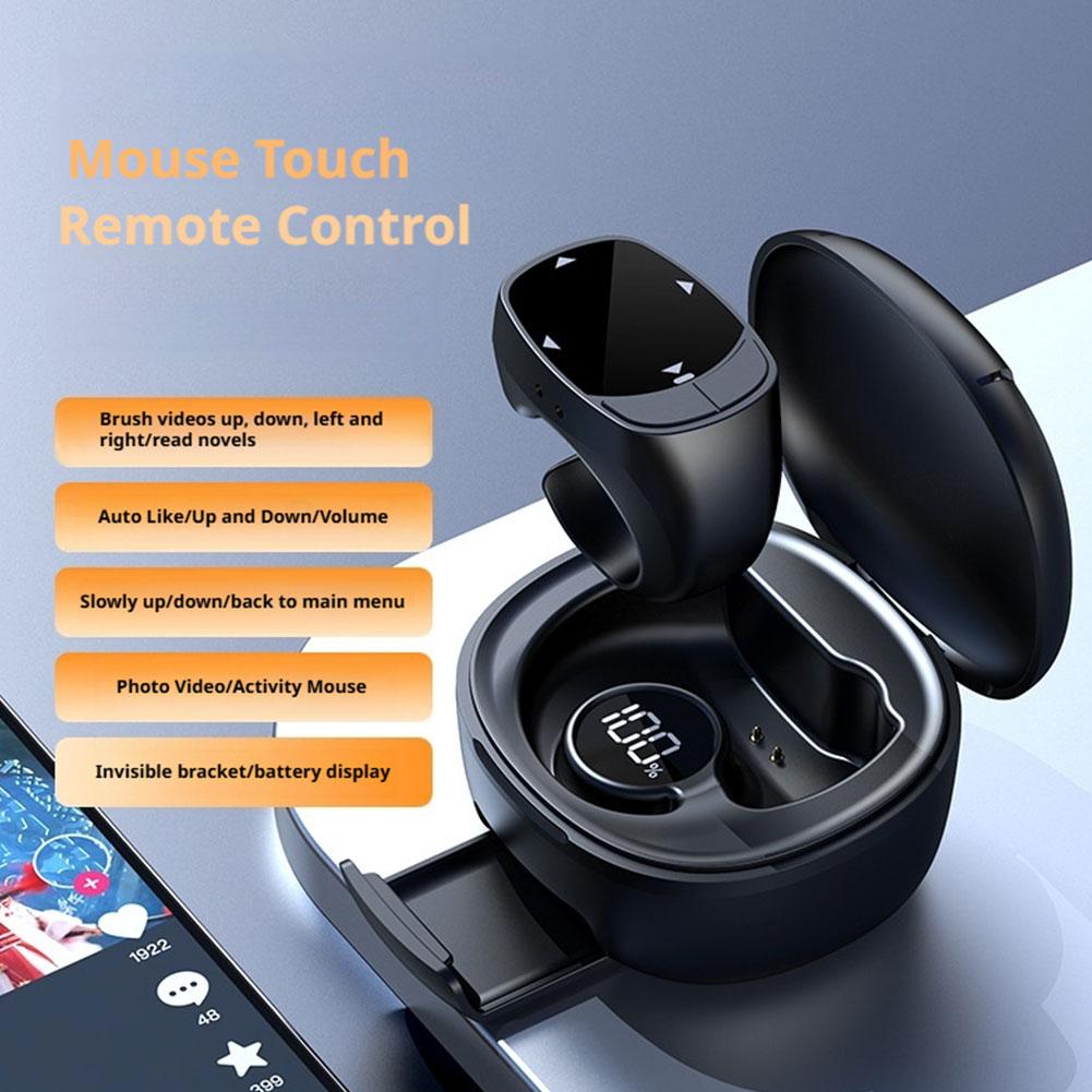 Remote Control BT Camera Video Recording Remote Remote Scrolling Ring Smart Touch Screen Page Turner Triggers for iPhone Android