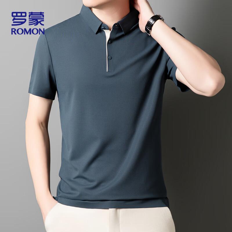 ROMON Men s Breathable Ice Silk Polo Shirt XL
