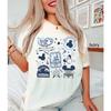 New Hollywood Mickey Mouse Ears Contour Cartoon Graphic High Quality Print WoUnisex Short Sleeve Loose Casual TShirt