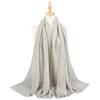 Women's Elegant Pleated Shawl Scarf, Lightweight Breathable Scarf with Beads, Versatile Sunscreen Shawl for Daily/Party