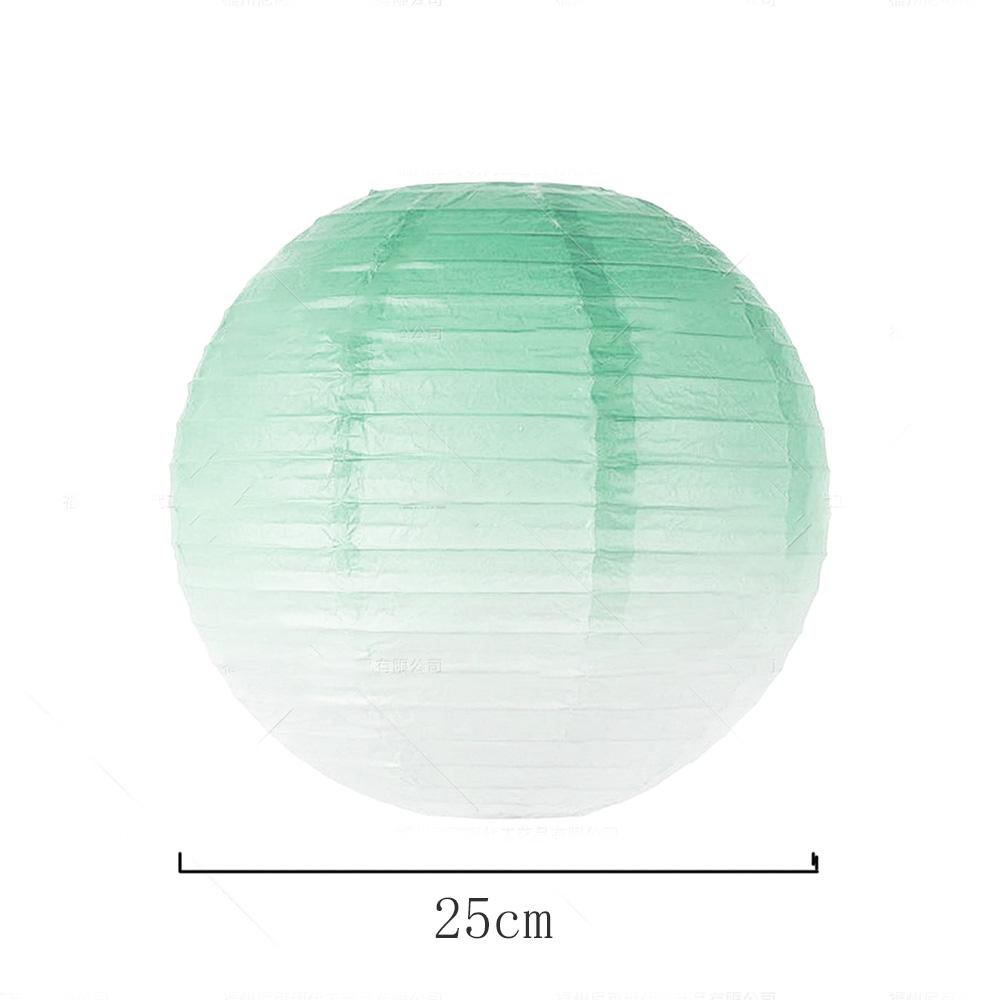 

Градиентный бумажный шар-фонарик для свадьбы, дня рождения, летней вечеринки, фон, подвесные украшения, товары для декора зелёный
