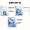 The Smurfs 2D Flat Pattern Flannel Blanket High quality All Seasons Warmth and Comfort Perfect for Christmas Gifts.MMT0918620