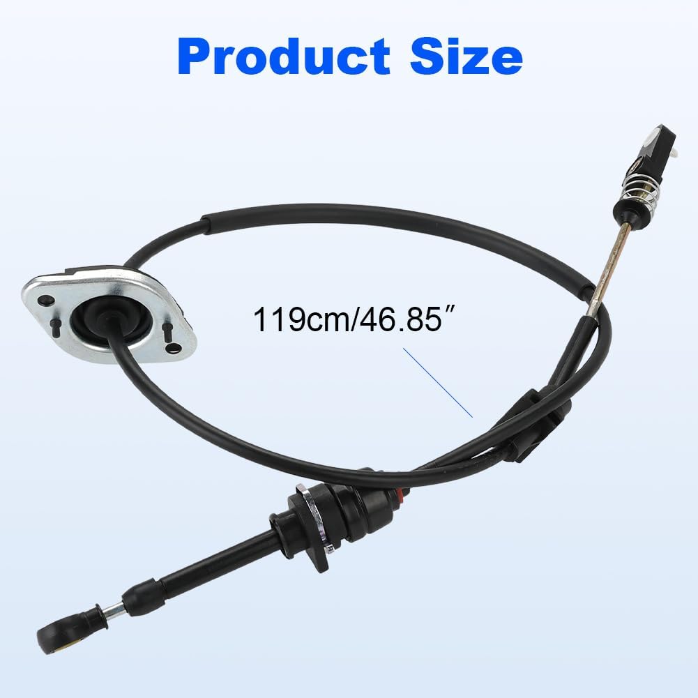 Automatic Transmission Shift Cable Compatible with Jeep Wrangler 3.8L V6 2007-2010 Replacement for 52060164AD 52060164AB 52060164AC 905-603 Shifter