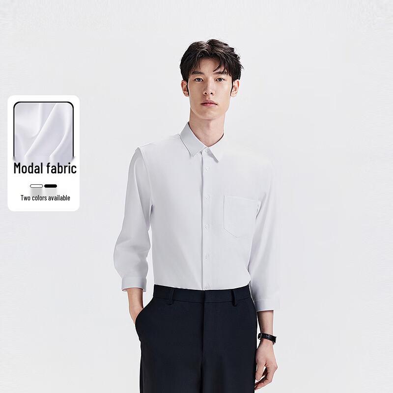 Peacebird Men s Summer Slim-Fit Casual Shirt 3XL