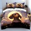 Moonlit Puppy Dreams Bedding sets Duvet covers Pillowcases(1* Duvet Cover 2* Pillowcases without duvet insert)