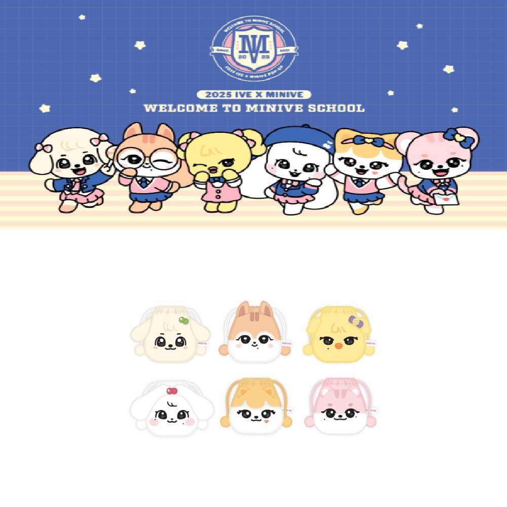 

Предзаказ 2025 IVE X MINIVE POP-UP Добро пожаловать в MINIVE Мини-кошелек GANGANJI