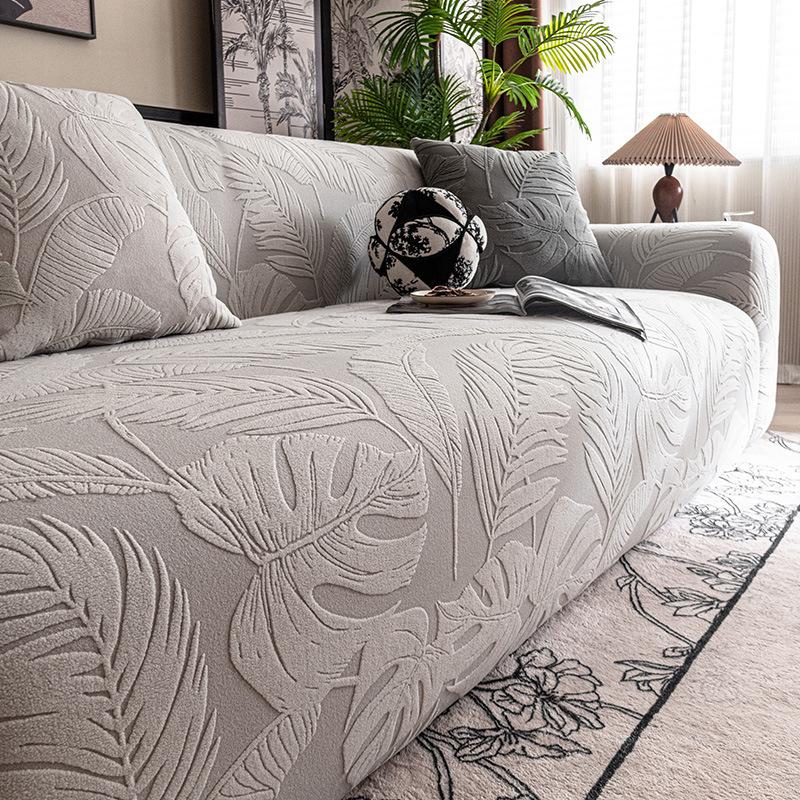 High End Jacquard Velvet Sofa Cover  New All Season Universal All Inclusive Cover Elastic Sofa Protection Cover
