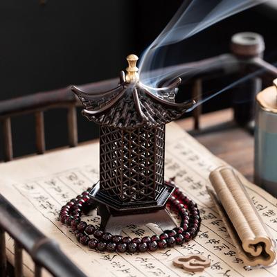 New Chinese Style Incense Burner Zinc Alloy Vertical Indoor Aromatherapy Good Symbolism Accessories Incense Burning Gifts