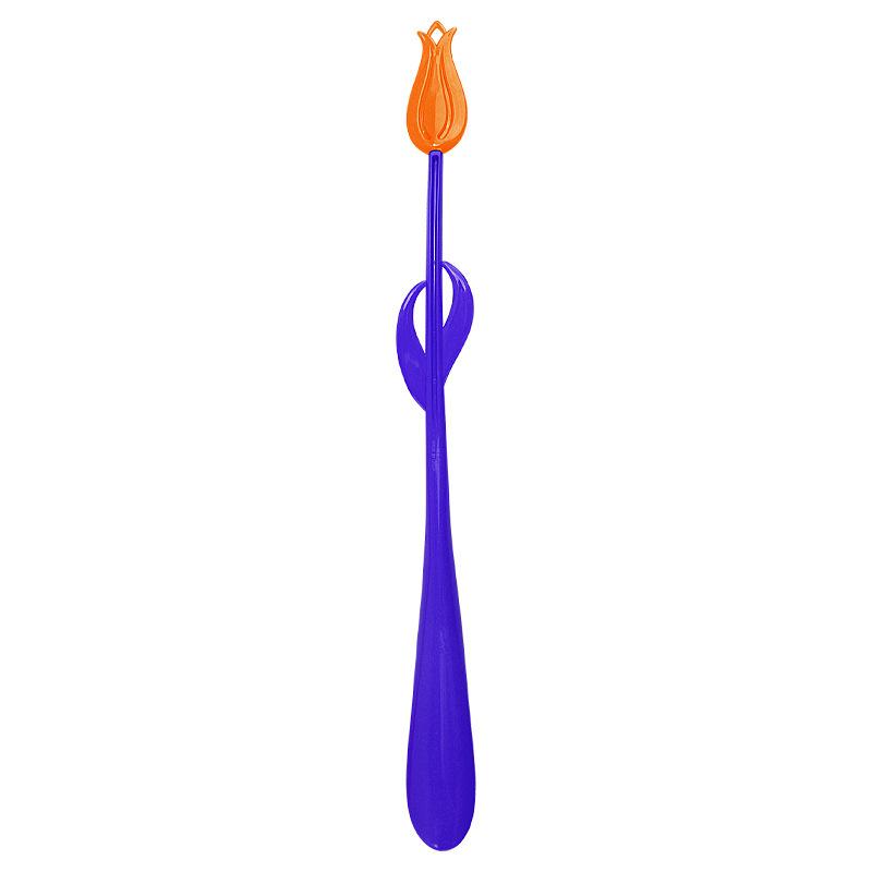Add Long-handled Tulip Shoehorn for The Elderly, Pregnant Women, No Squatting, No Bending, Assisted Wearing Shoes, Household Lazy Shoehorn