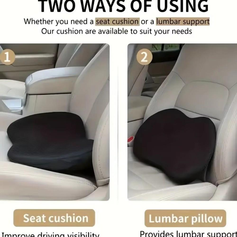 Breathable Car Seat Cushion Seat Raising Lower Back Support Pad Lumbar Support Pillow Truck Seat