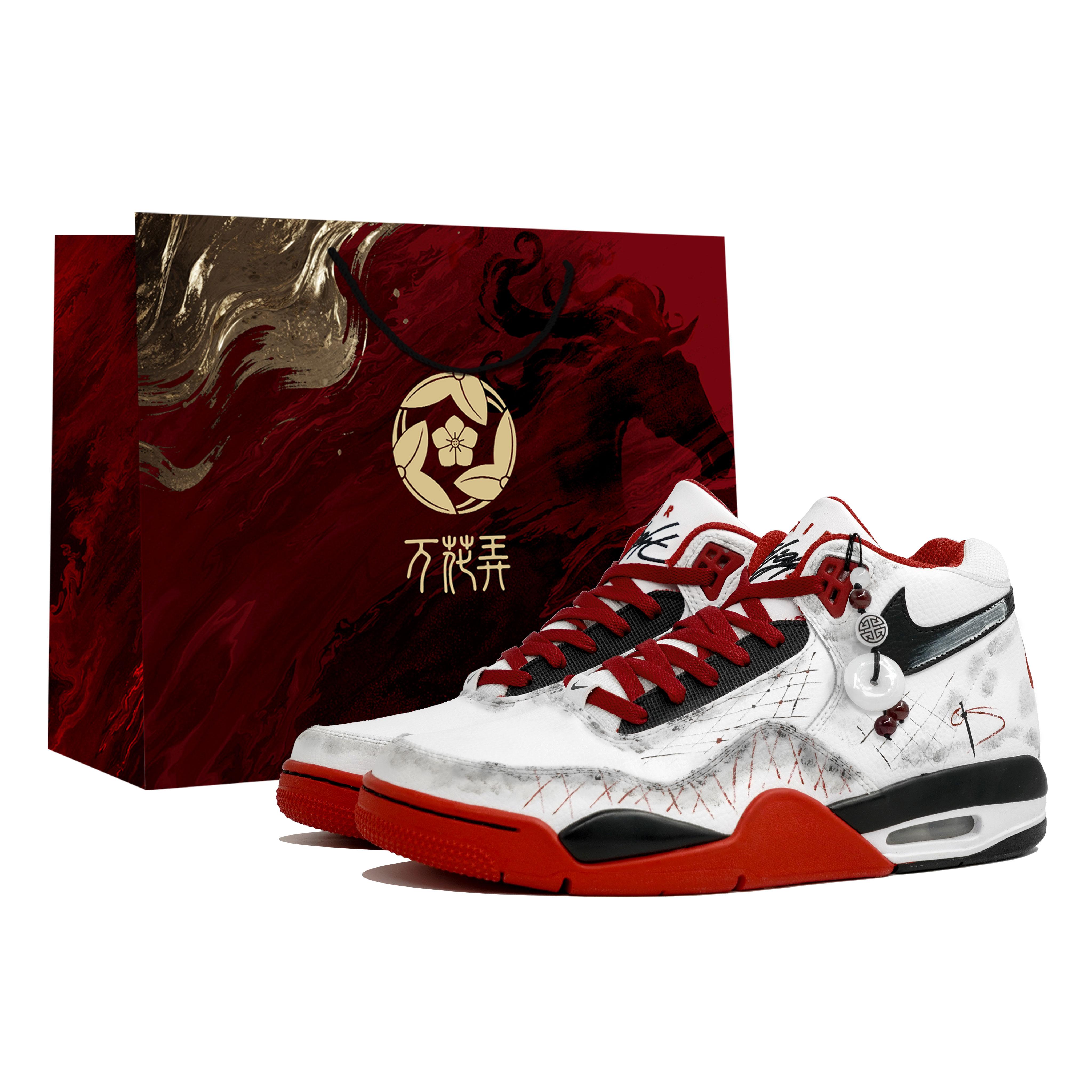 

Nike Flight Legacy Vanity Game, Shopping Bag Included Abrasion Resistant Mid top Vintage Basketball Shoes Men s BQ4212-100(Team1024-S-BOX) 40