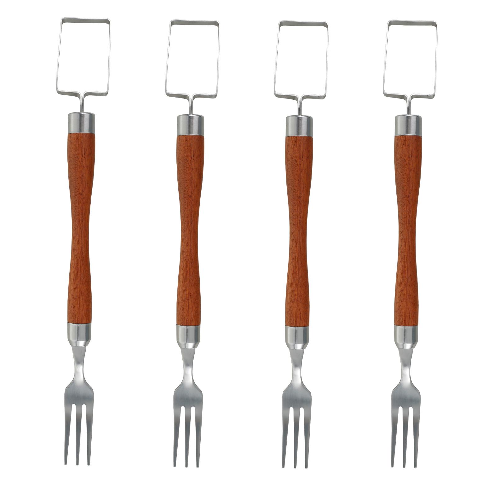 4 Pcs Watermelon Cutter Slicer Tool 2 In 1 Stainless Steel Fruit Cutter Portable Watermelon Fork Slicer Cutter Multifunctional