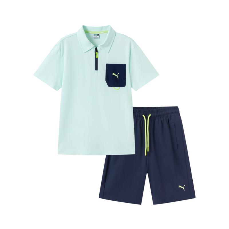 PUMA Casual Sportswear Performance SS25 Pink Green Kids  353225119102-40301 120