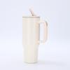 40oz Large Capacity Vacuum Insulated Stainless Steel Travel Mug With Straw Car Office Outdoor Use