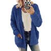 Veste polaire en laine pour femme automne hiver tricot cardigan pull hauts