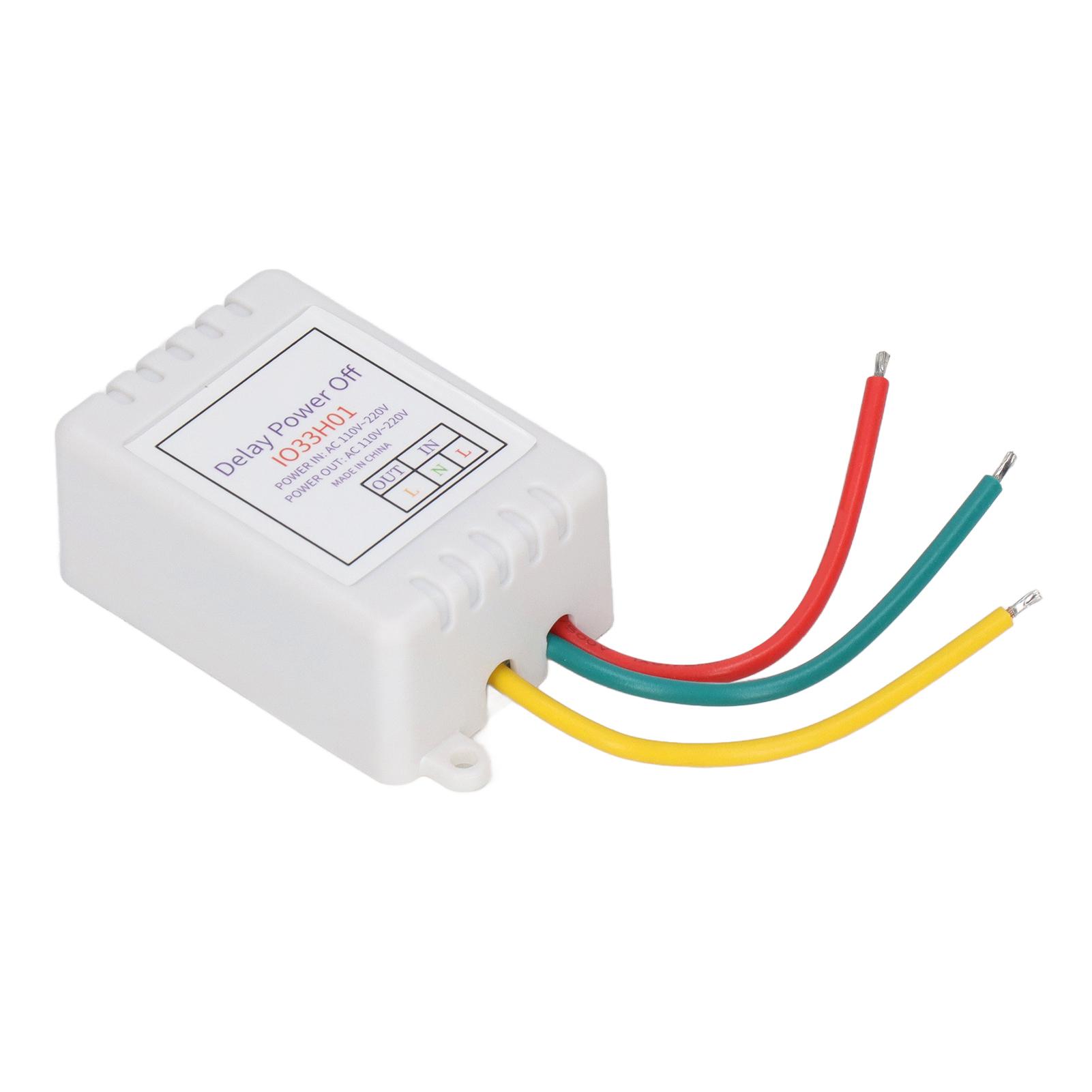 

Relay Switch Adjustable Timer Timing Delay 110V‑220V Input 1 Channel Output for Control