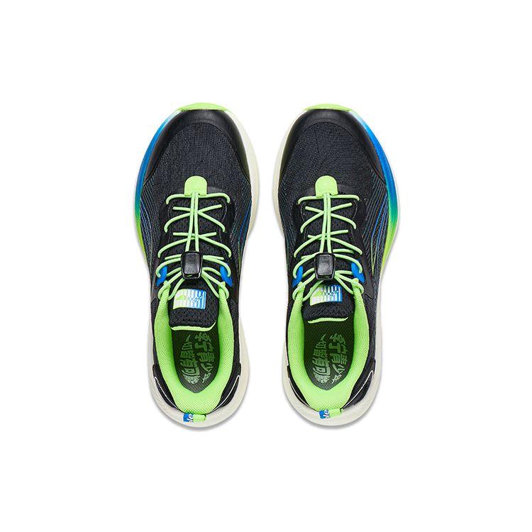 Li Ning Lightweight Shock Absorption Technology Non-Slip Low-Top Kids Running Shoes Kids Running Shoes Black YKFT062-3