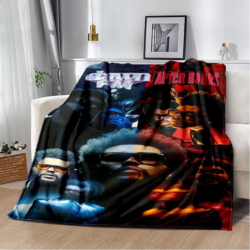 3D THE WEEKND,XO Alternative R&B Abel Tesfaye Flannel Blanket,Soft Throw Blanket for Home Bedroom Bed Sofa Travel Cover Kid Gift