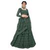 Patlani Letest Design Chain Embroderied With Stone Work Woman Flered Lehenga Choli. (Semi Stitched)