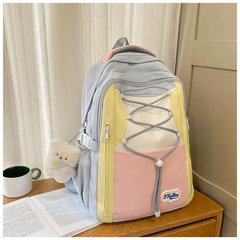 The new schoolbag is high-value, fresh and sweet, candy-colored backpack, lightweight and large-capacity backpack for junior high school students.