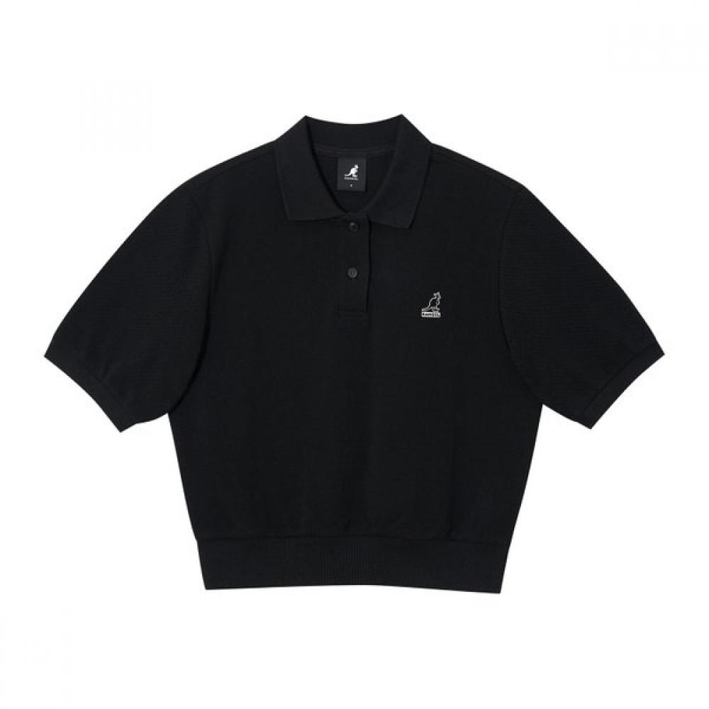 Kangol Women S Pique Shirt 1733 Black SS