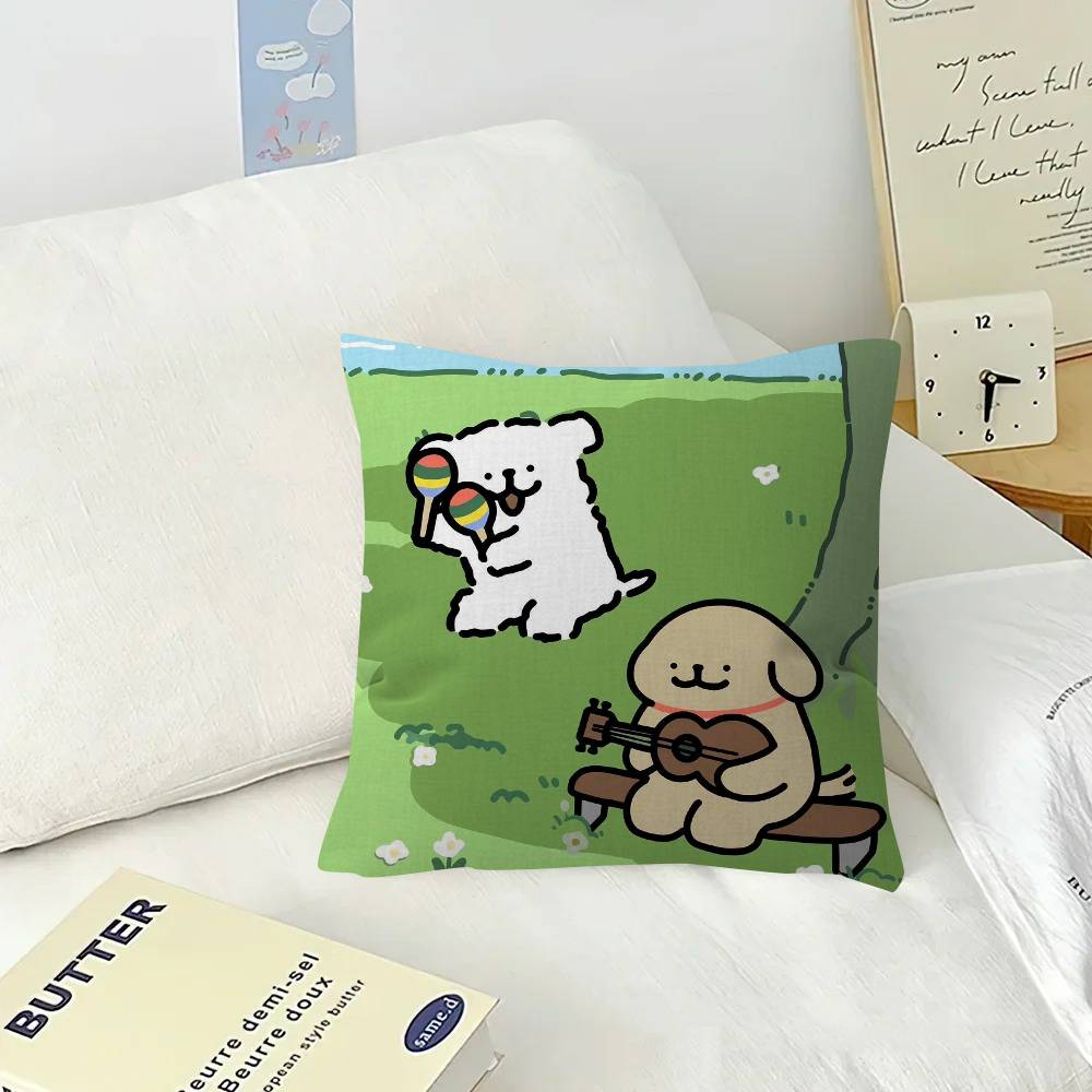 Cartoon Line Dog  Cushion Cover Decorative Pillow Sofa Home Decor case pillow cases