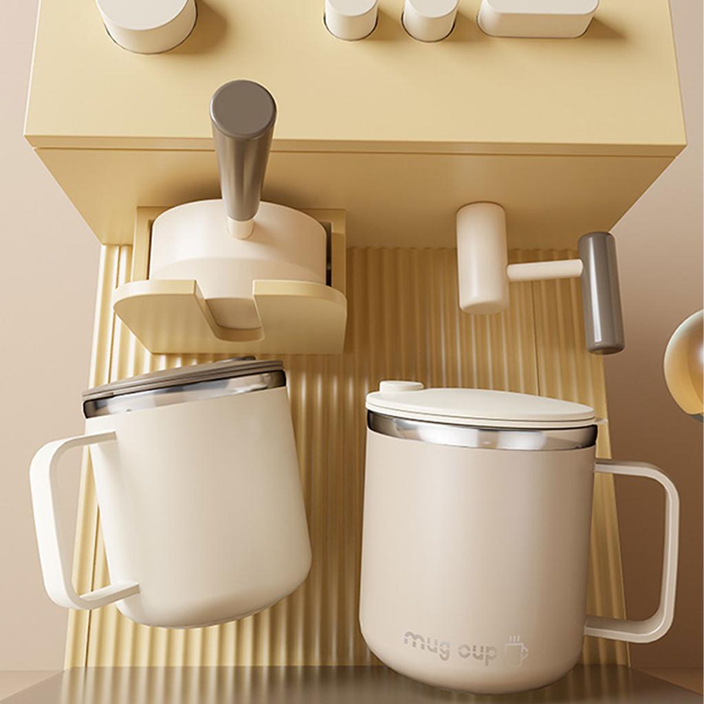 400ML Insulated Coffee Mug With Lid 304 Stainless Steel Double Wall Water Cup Sealed Milk Coffee Cup Student Adult Drinkware