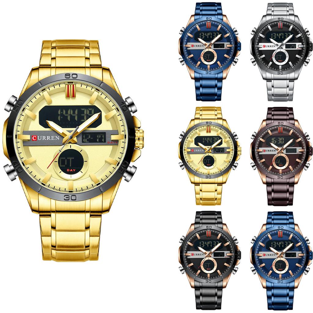 Men's Waterproof Luminous Running Alarm Clock Watch