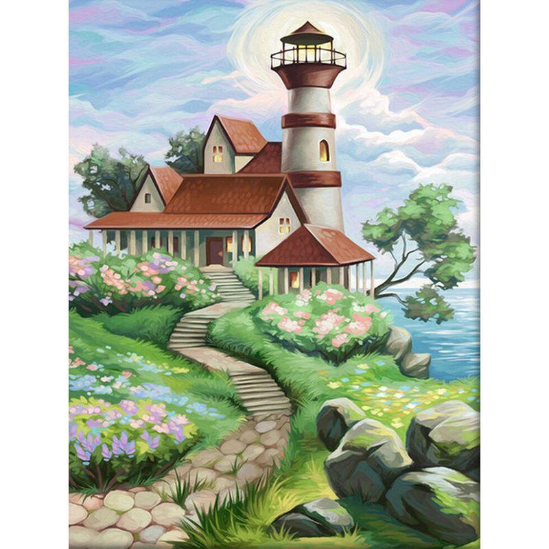 5D Diamond Painting Scenery Cross Stitch Landscape Diamond Mosaic Cartoon Handwork Rhinestone Art