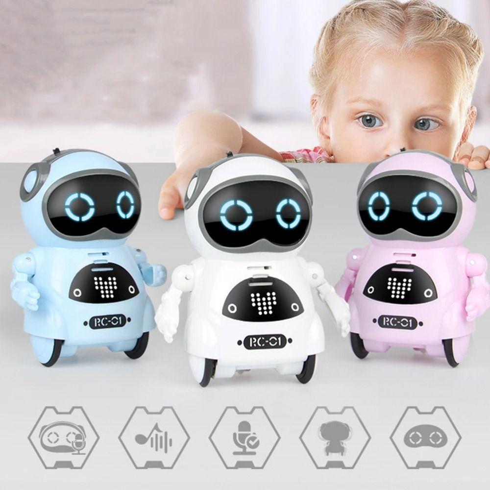 Smart Robot Pocket Robot Voice Recognition Mini Robot Toy Talking Interactive Robot  Birthday Gift