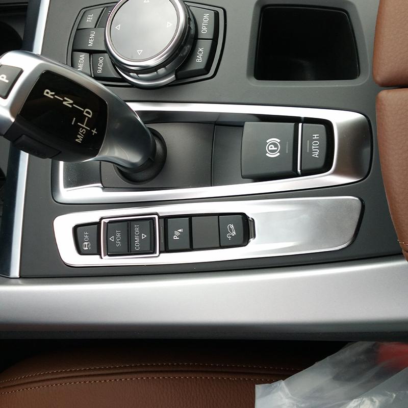For BMW X5 F15 X6 F16 2014-2018 LHD RHD ABS Carbon Fiber Style Car Center Console Mode Button Frame Cover Trim Car