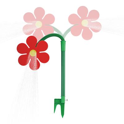 Crazy Daisy Sprinkler 360 Grad drehende verrückt tanzende Blume Wassersprenger Lustige Sonnenblume tanzende Gänseblümchen Rasensprenger