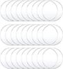 Clear Round Acrylic Ornament Blanks,Acrylic Circle Disc with Hole for Vinyl,Christmas Decor,Engraving,Painting and DIY Crafting