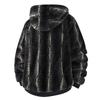 Kapuzen-Reißverschlussjacke aus Langflor-Fleece