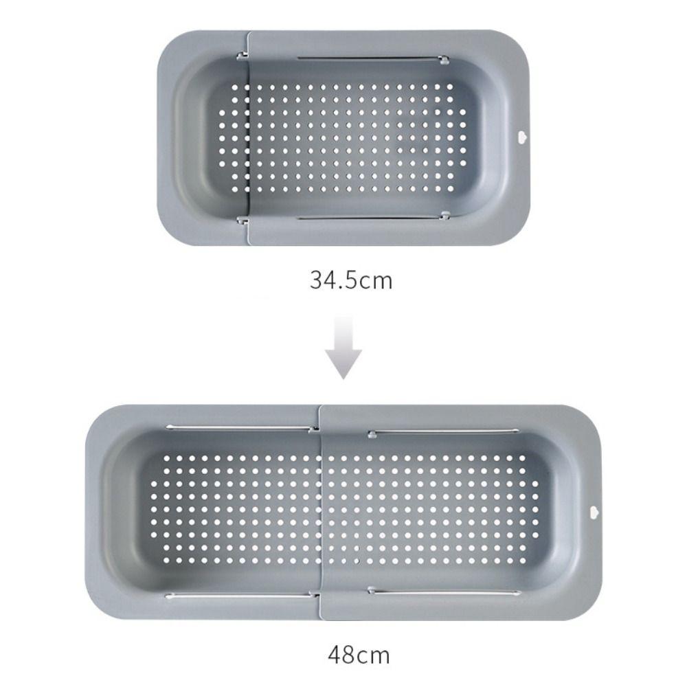 Multifunctional Drainage Basket Expandable Veggie Washer Sink Strainer Basket Washing Veggies