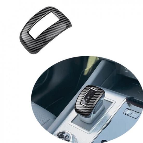 1x ABS Carbon Fiber Pattern Gear Shift Knob Trim For Mitsubishi Outlander +