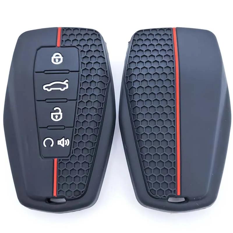 Silicone Car Remote Key Case Cover For Geely Emgrand X7 Ex7 Coolray - Auto Styling Fob Keychain Protective Accessories