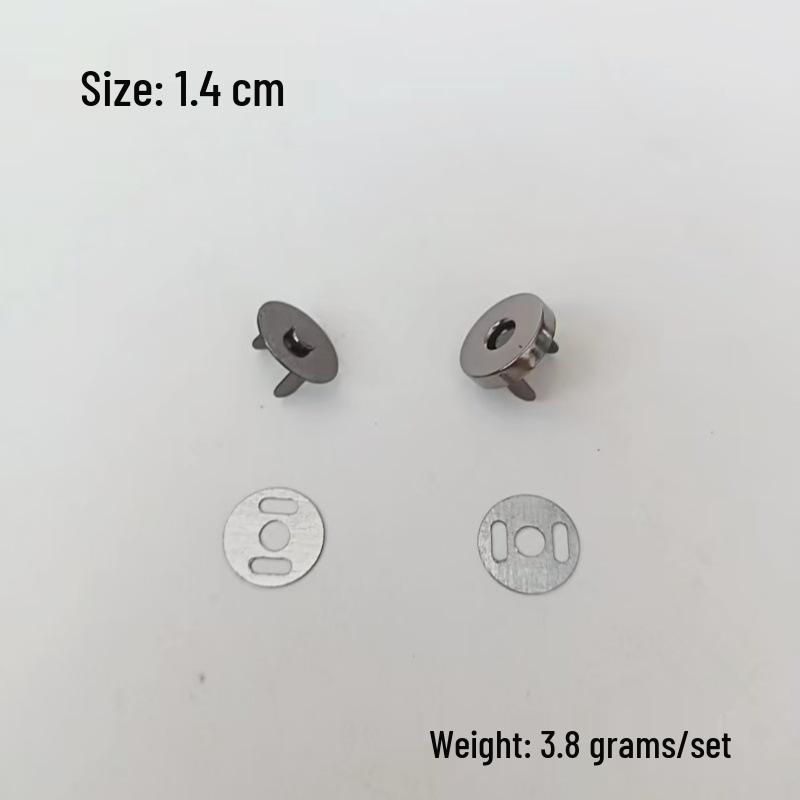 Unsichtbare magnetische Druckknöpfe ohne Nähen - 1,4 cm & 1,8 cm für Taschen, Geldbörsen und Mäntel