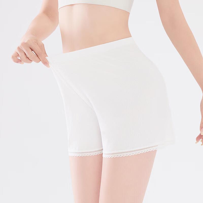 Fenteng Women's Breathable Lace Anti-Chafe Safety Shorts 2-Pack