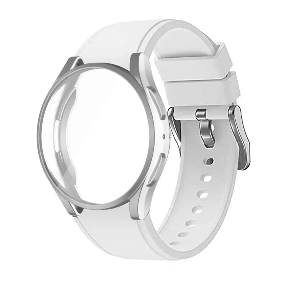 Case+Band for Samsung Galaxy Watch 4/5/6 40mm 44mm Protective Soft TPU Cover+Bracelet for Galaxy Watch 6 Classic 43mm 47mm Strap