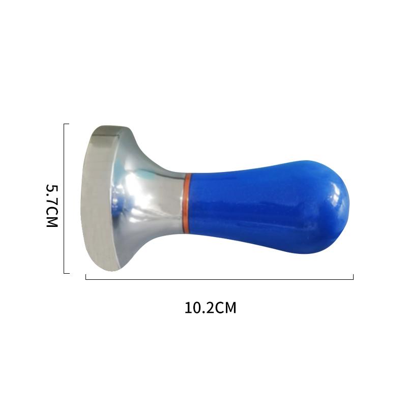 YOMDID Kaffeetamper Praktische Kaffeemaschine Druck Pulverhammer Aluminium Druckstange Kaffeetamper 57mm Kaffee-Gadget