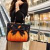 Geister gesteppte Handtasche Kürbis Muster Umhängetasche Vielseitige Halloween Tragetasche Herbst