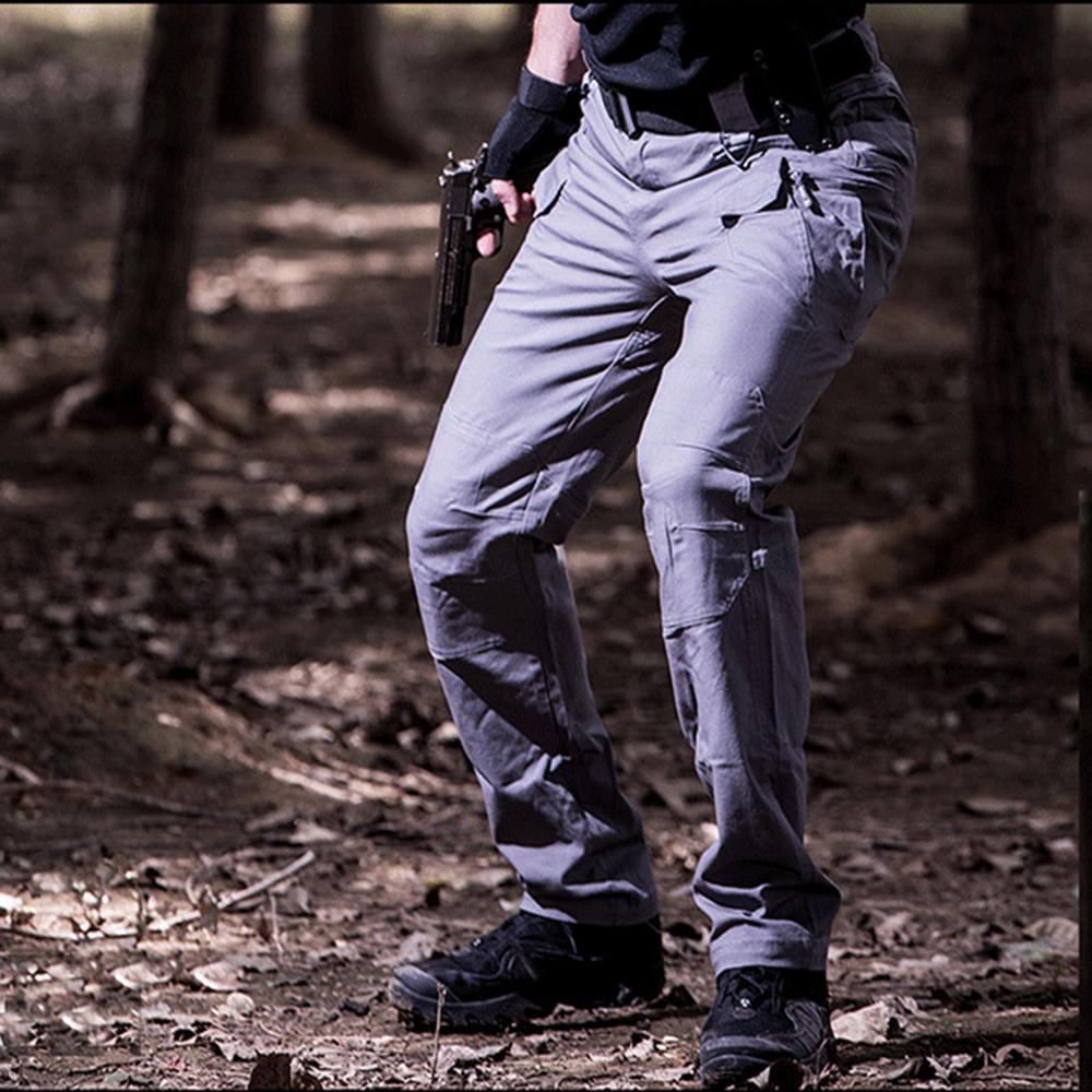 Men Tactical Pants Combat QuickDry Lightweight Waterproof Nylon Cargo Hiking