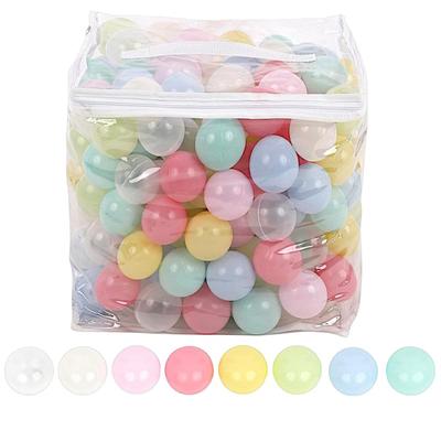Hugmuu Bällebad in 8 Pastellfarben 8 Bälle, 5,5 cm Babys, (200 Bälle, Farben)