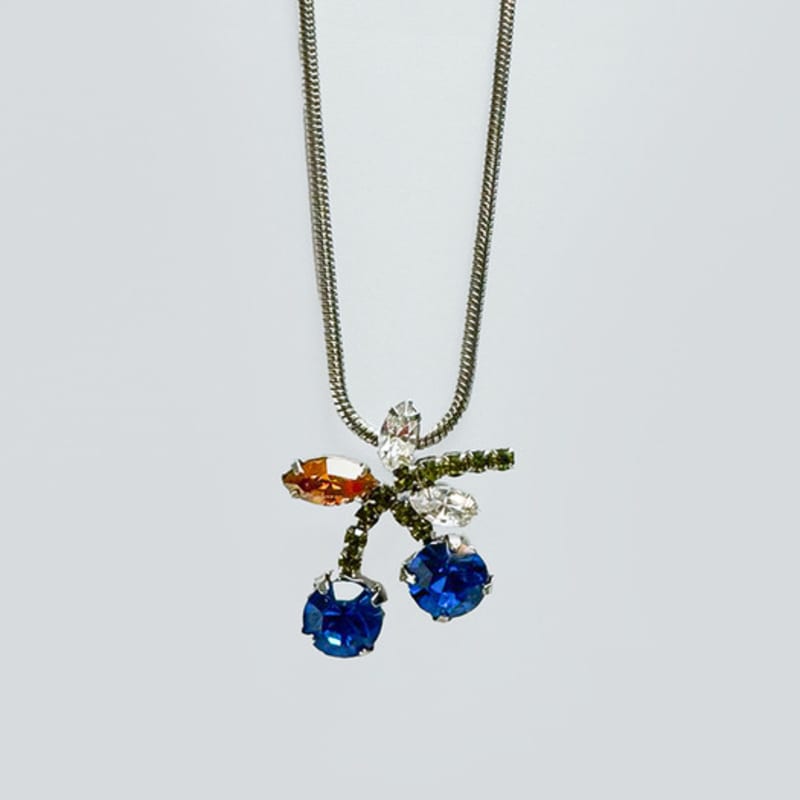 VERRYTASTE Cherry Necklace - Blue