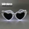 Gafas de Sol LED Inalámbricas Just Married Accesorios de Novia Boda Como Regalo de Miel Novios Gafas de Corazón de Boda Brillantes
