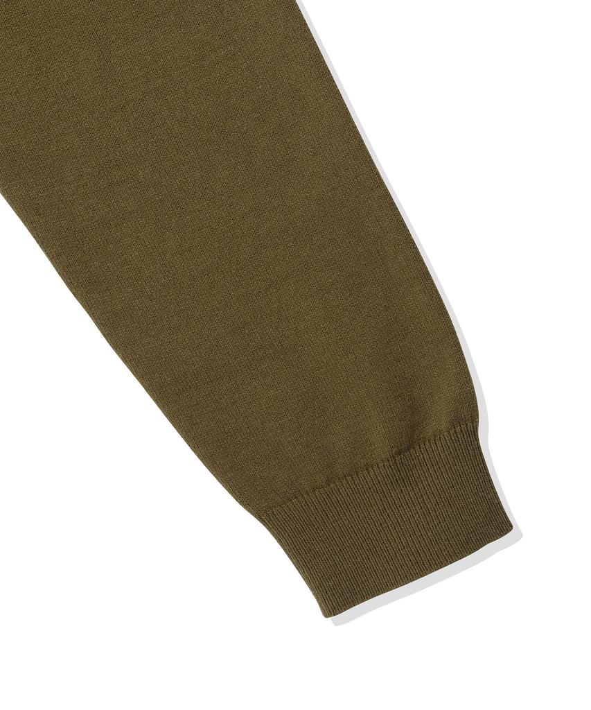CGP (Women) Square Logo Knit - Olive