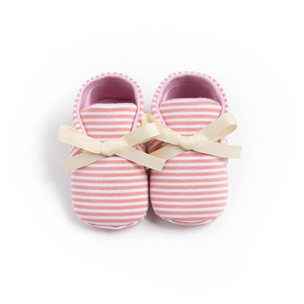 New Striped Moccasins: Non-Slip Casual Shoes for 0-1 Year Olds